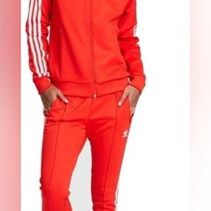 Adidas Originals SST Women's V-Day TrackSuit ACT RED Sz Xs